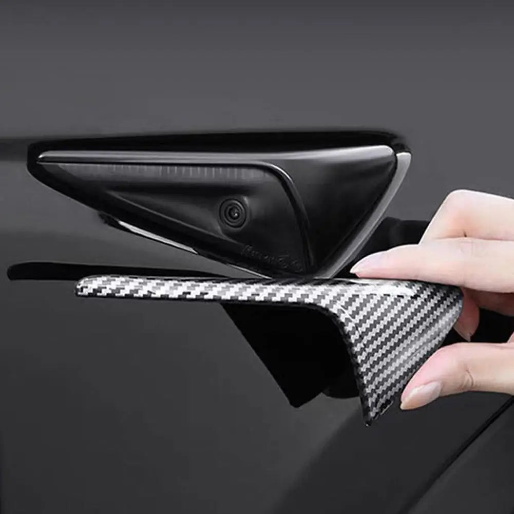 Tesla Model Y & Model 3 Side Camera Cover – Matte Black ABS Camera Protection Cover SPOT