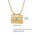 Women's Turquoise Evil Eye Sunflower Pendant Necklace Pendant Necklace SPOT NC-2578G