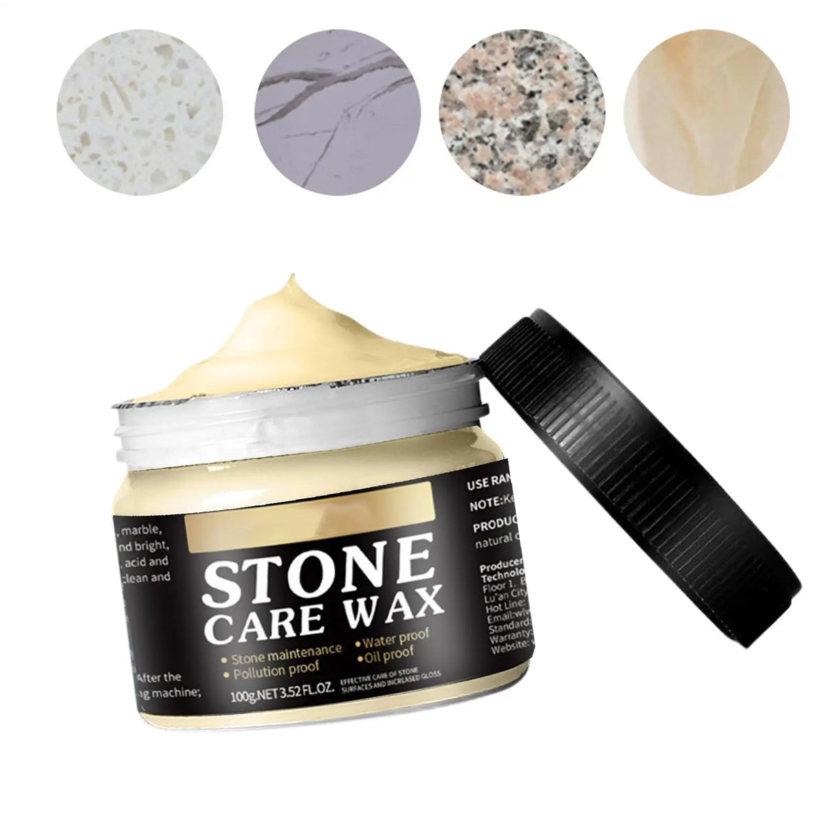 Marble Polishing Wax 100g – Stone, Granite & Tile Care Stone Polishing Wax SPOT