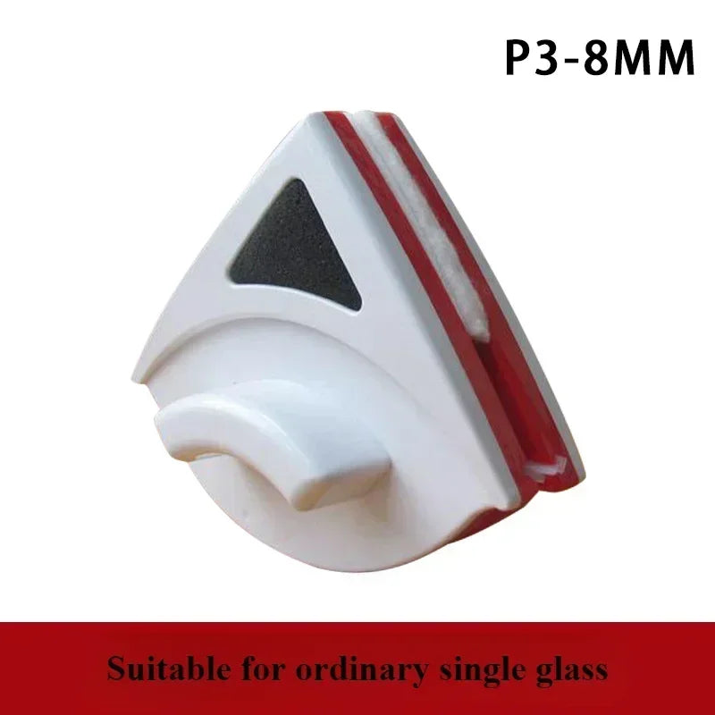 Magnetic Double-Sided Window Cleaner – 3–8mm Glass, Anti-Drop Window Cleaning Tool SPOT Red-3-8mm