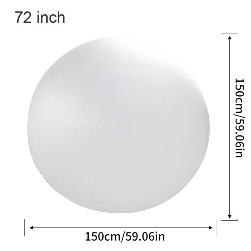 72-Inch Giant Latex Balloon for Weddings, Parties & Festivals Giant Party Balloon SPOT White