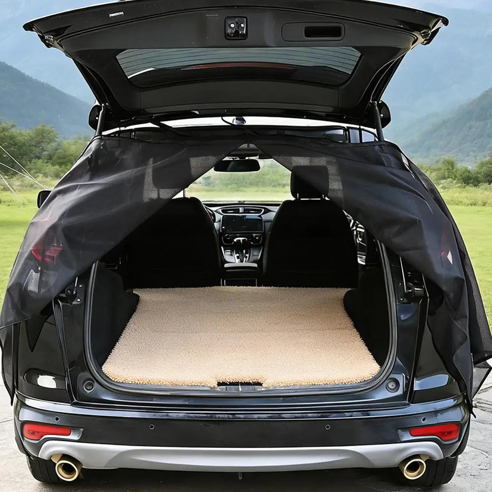SUV Tailgate Mosquito Net – Car Trunk Mesh Screen for Camping Car Trunk Mesh Screen SPOT