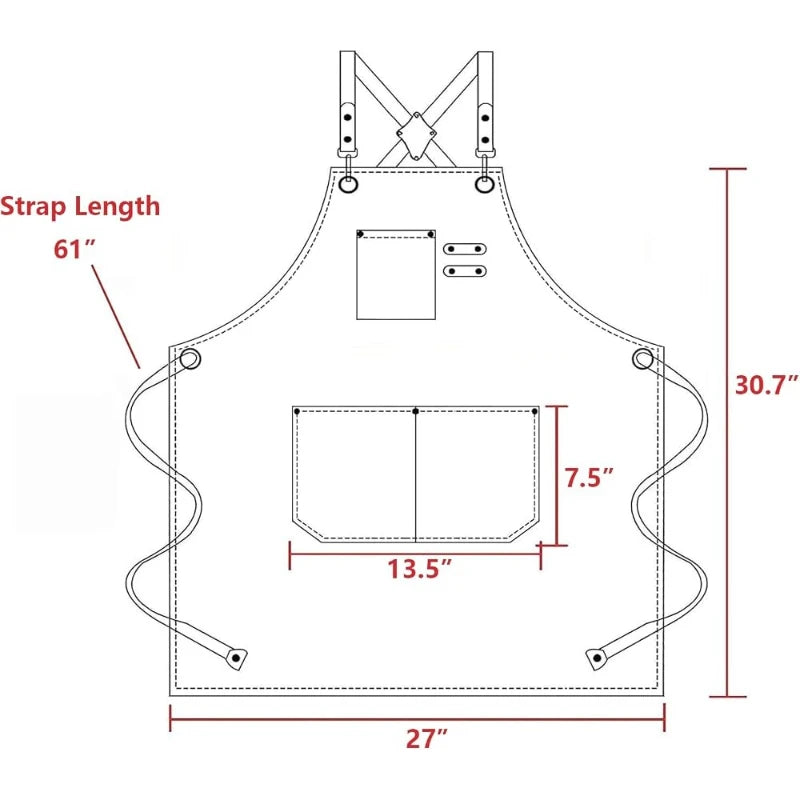Waterproof Oil-Resistant Adjustable Bib Apron | Kitchen & Garden Kitchen Bib Apron SPOT