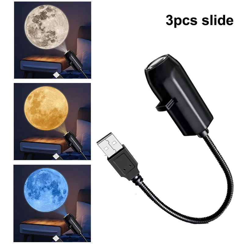 USB Planet Projector Night Light – LED Atmosphere Lamp LED Projector Night Light SPOT A4