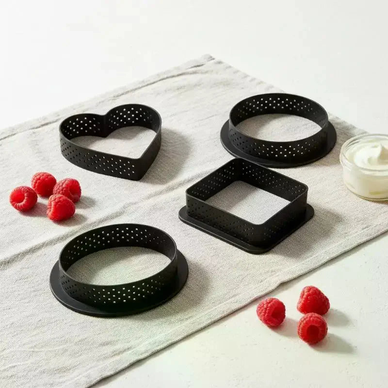 Non-Stick Perforated Tart Ring Mold – Pie & Cake Baking Tart Baking Mold SPOT
