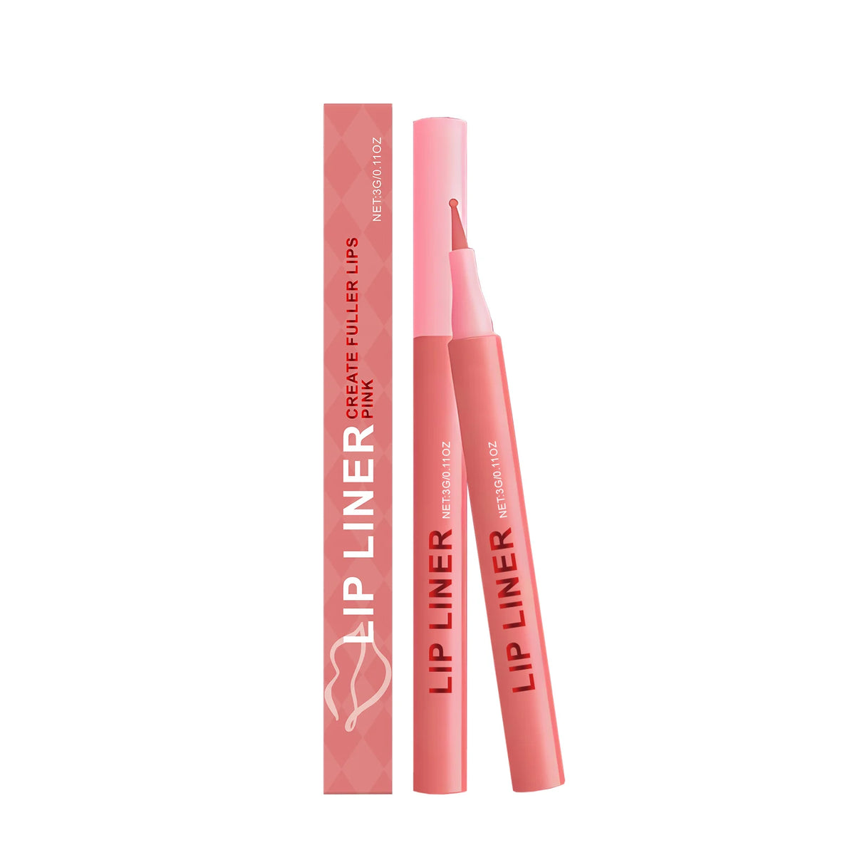 Waterproof Matte Lip Liner Pencil – 6 Colors, Long-Lasting Lip Liner Pencil SPOT Pink