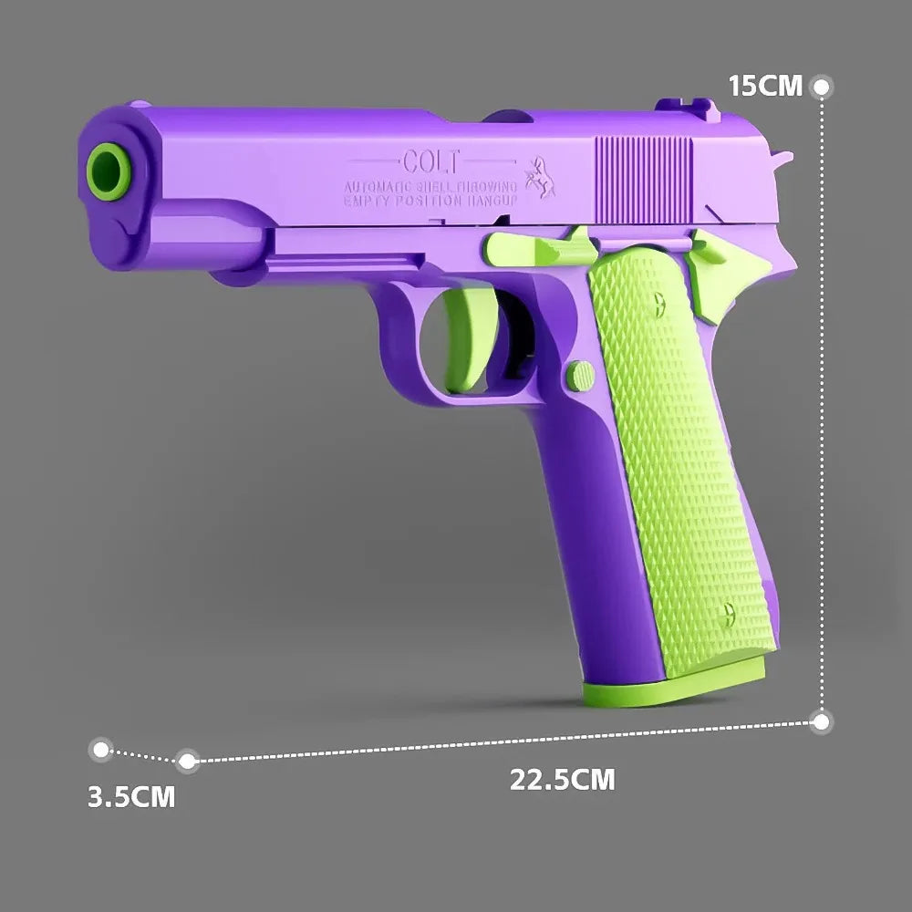 Fidget Simulation Pistol Toy – Shell Ejecting, Non-Shooting Fidget Toy Pistol SPOT