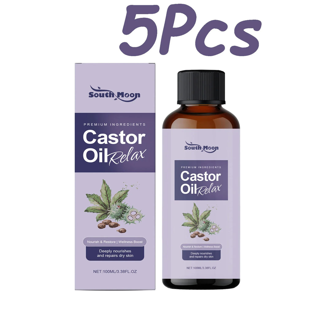 South Moon Castor Body Massage Oil – Nourishing & Firming Body Massage Oil SPOT 5Pcs 100ml