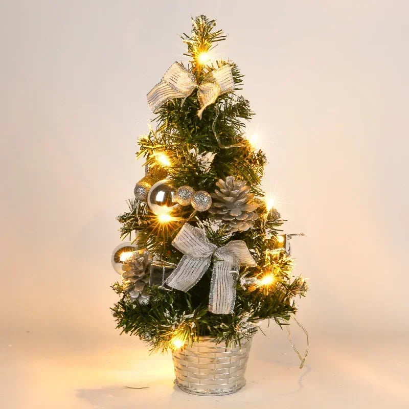 40CM Pre-Lit LED Mini Christmas Tree – Desktop Decoration Mini Christmas Tree SPOT
