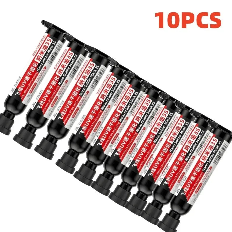 UV Curing Nano Solder Mask 3S PCB Flux Ink – Phone Board Repair PCB Solder Mask Flux SPOT 10Pcs