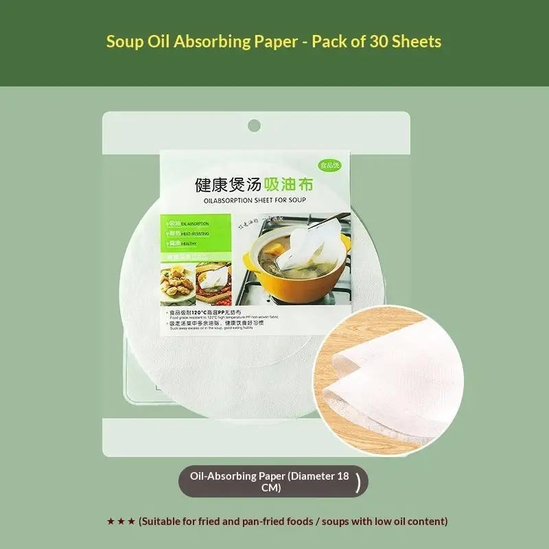 Food Grade Oil Absorbing Sheets – Disposable Grease Filter Kitchen Oil Filter SPOT A1