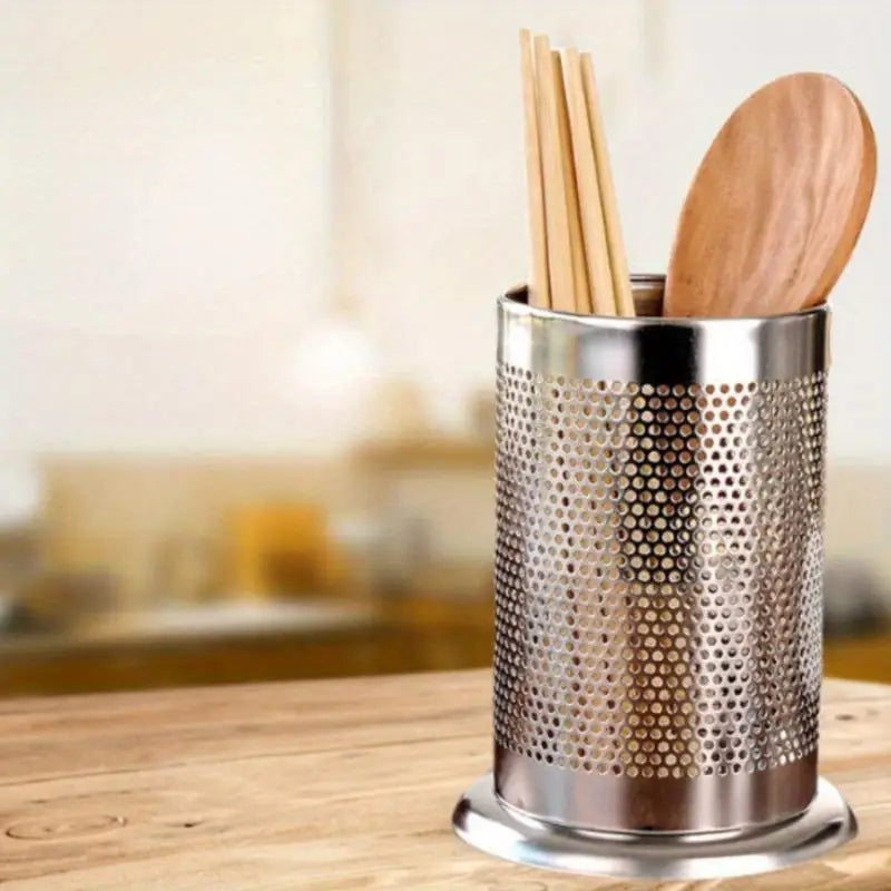 Stainless Steel Cutlery Drain Holder – Chopstick & Utensil Rack Utensil Drain Holder SPOT