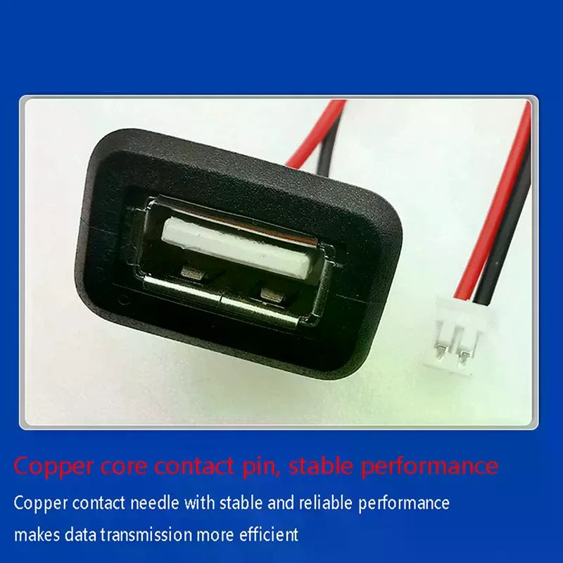 USB 2.0 Female Charging Port Connector with Cable USB Port Connector SPOT