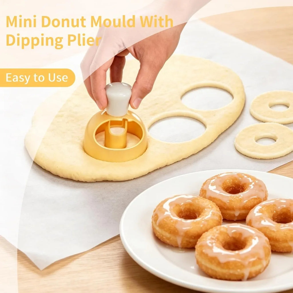 Donut Cutter & Mold Set – Non-Stick Reusable Doughnut Baking Tool Donut Baking Mold SPOT