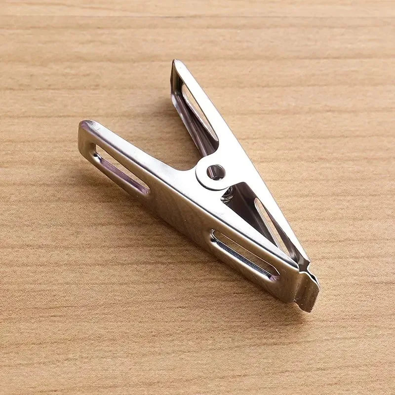 Stainless Steel Clothespins 20/100-Pack – Flat Binder Clips Clothespins Clip Set SPOT