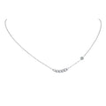 Women's Dainty CZ Pendant Necklace – Stainless Steel Chain Pendant Necklace SPOT NC-784S