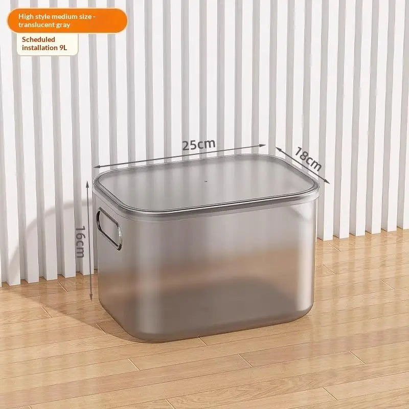 Frosted Plastic Desktop Storage Box – Stackable Organizer Plastic Storage Box SPOT A2
