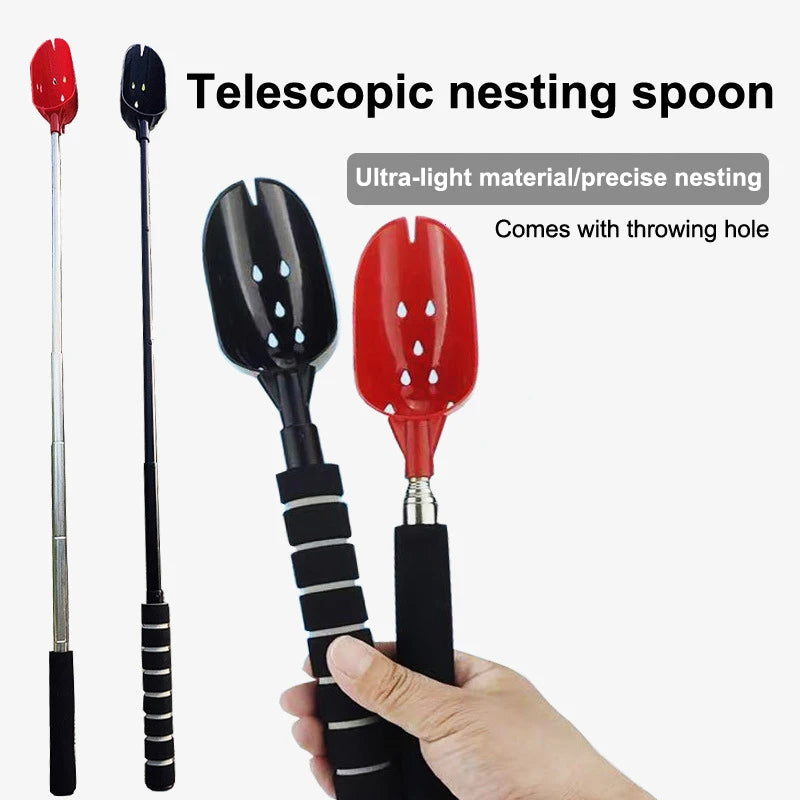 Retractable Bait Casting Scoop – Long Handle Fishing Spoon Fishing Bait Scoop SPOT