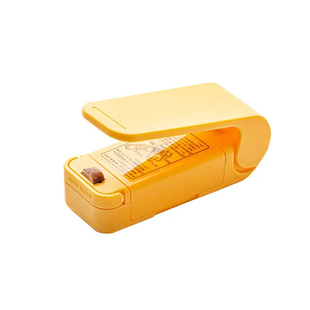 Mini Heat Bag Sealer – Portable Plastic Bag Sealing Machine Bag Sealing Machine SPOT yellow