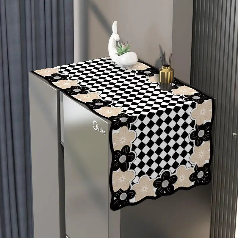 Cute Pattern Fridge Dust Cover – Waterproof Non-Slip Protector Appliance Dust Cover SPOT D