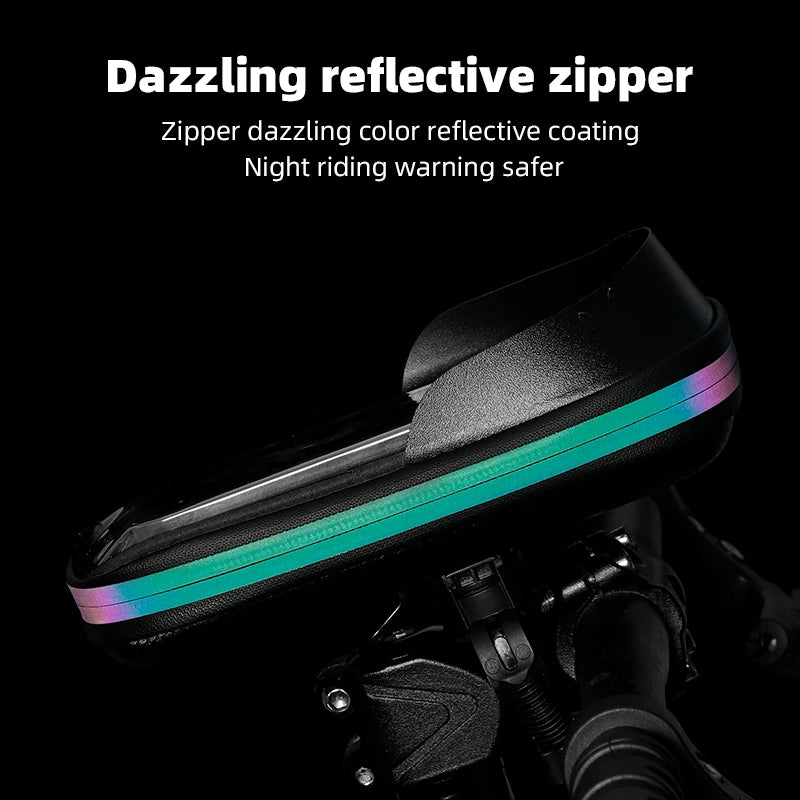 Waterproof Bike Phone Bag – Touch Screen Handlebar Mount Holder Handlebar Phone Bag SPOT