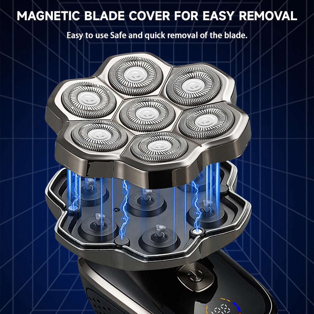 5-in-1 Electric Shaver 7-Blade IPX6 Waterproof USB Razor Electric Shaver SPOT