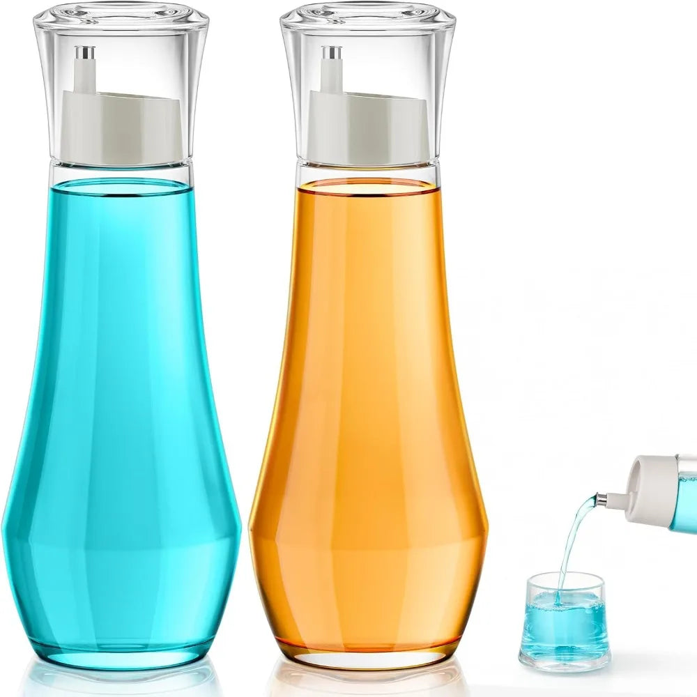 Leak-Proof Glass Dispenser Bottle with Non-Drip Steel Spout Glass Dispenser Bottle SPOT