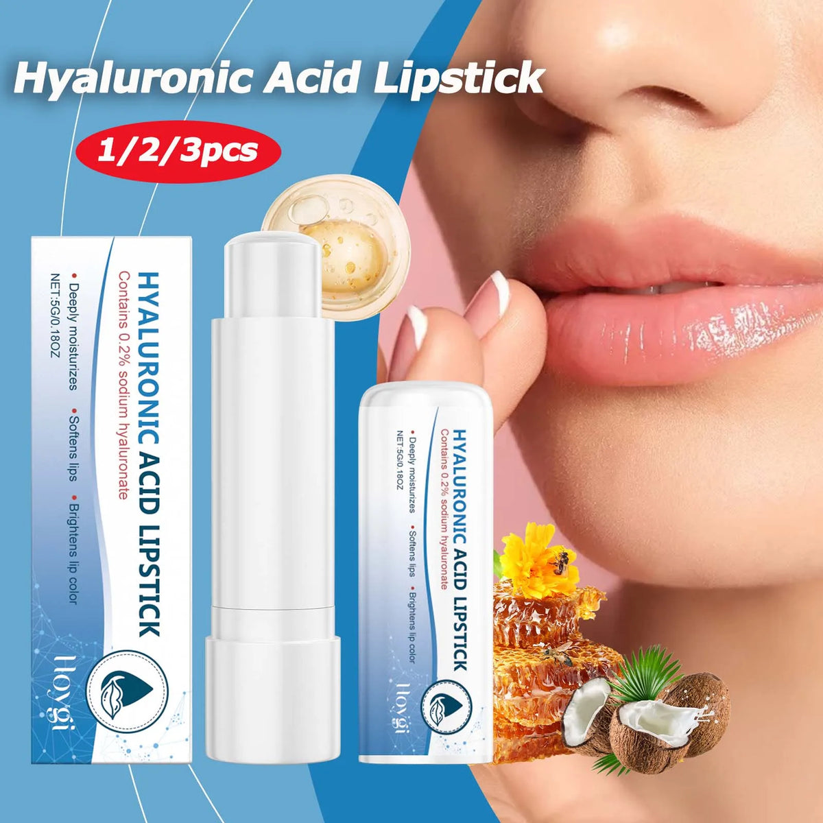 Hoygi Hyaluronic Acid Lip Balm – Moisturizing & Nourishing Lip Balm SPOT