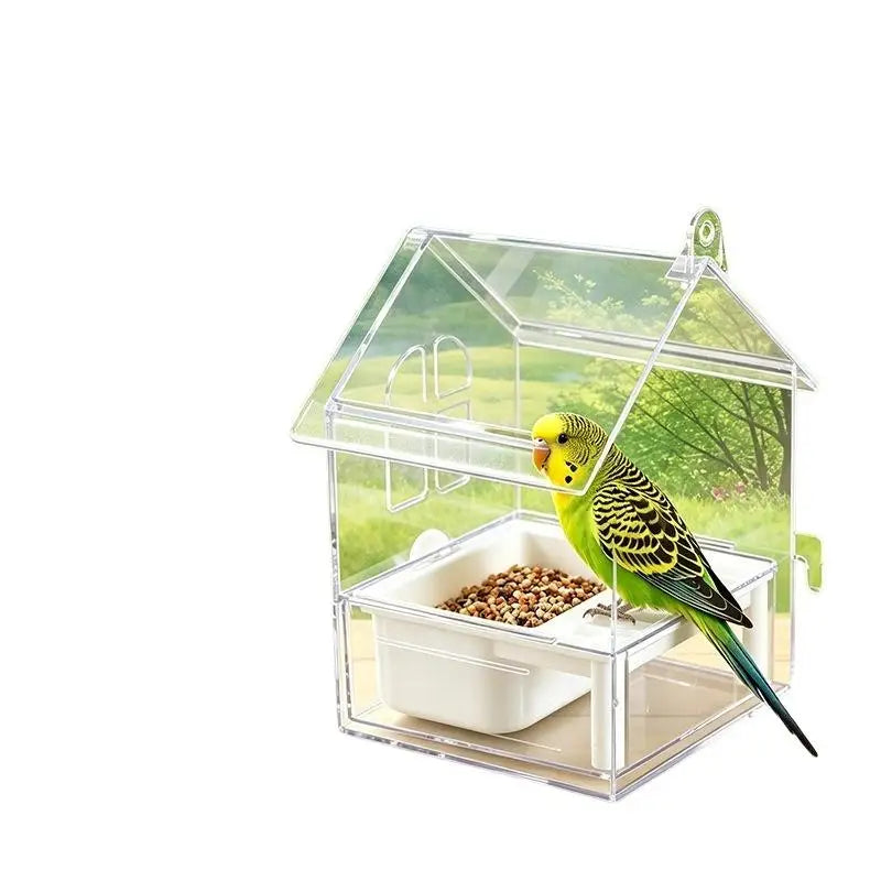 Hanging Bird Feeder Bowl – Anti-Scatter, BPA-Free Cage Feeder Bird Cage Feeder SPOT