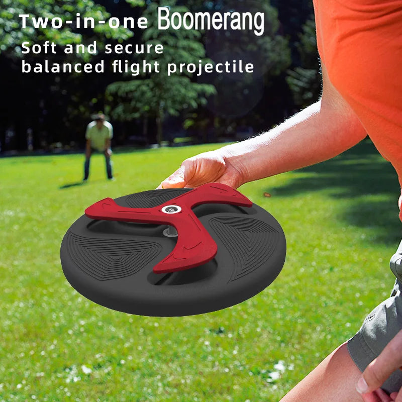 2-in-1 Flying Boomerang Toy – EVA Outdoor Toy for Kids & Dogs Outdoor Boomerang Toy SPOT