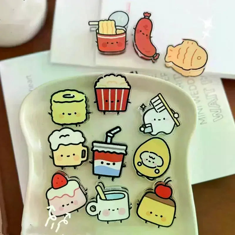 9-Pack Cute Cartoon Sealing Clips – Food Bag & Note Holder Sealing Clips Set SPOT
