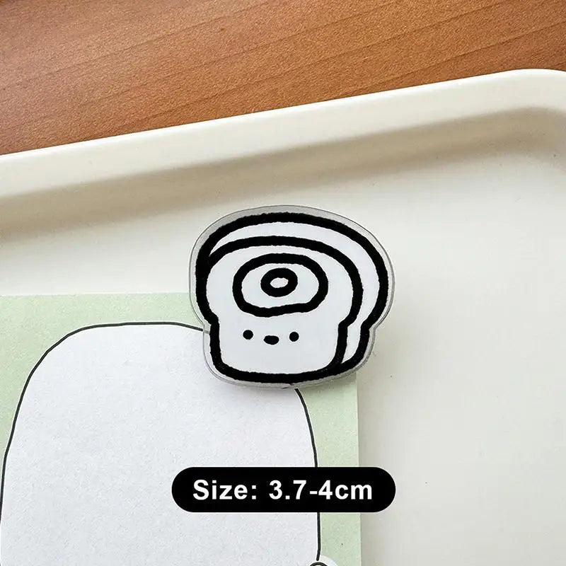 Acrylic Food Bag Sealer & Multi-Purpose Clips – 6-12 Pack Decorative Stationery Clips SPOT