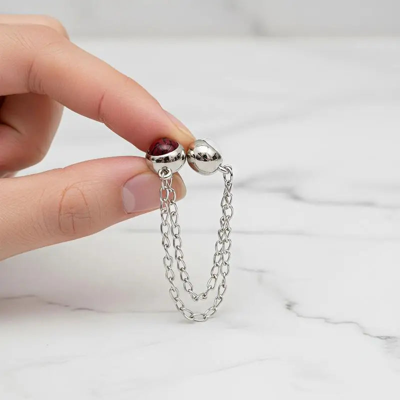 2-Pack Magnetic Pants Chain Buckle – No-Punch Jeans Clip Clothing Chain Buckle SPOT