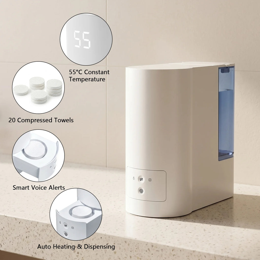 55°C Auto-Dispensing Hot Towel Dispenser – Spa & Hotel Warmer Towel Warmer Dispenser SPOT