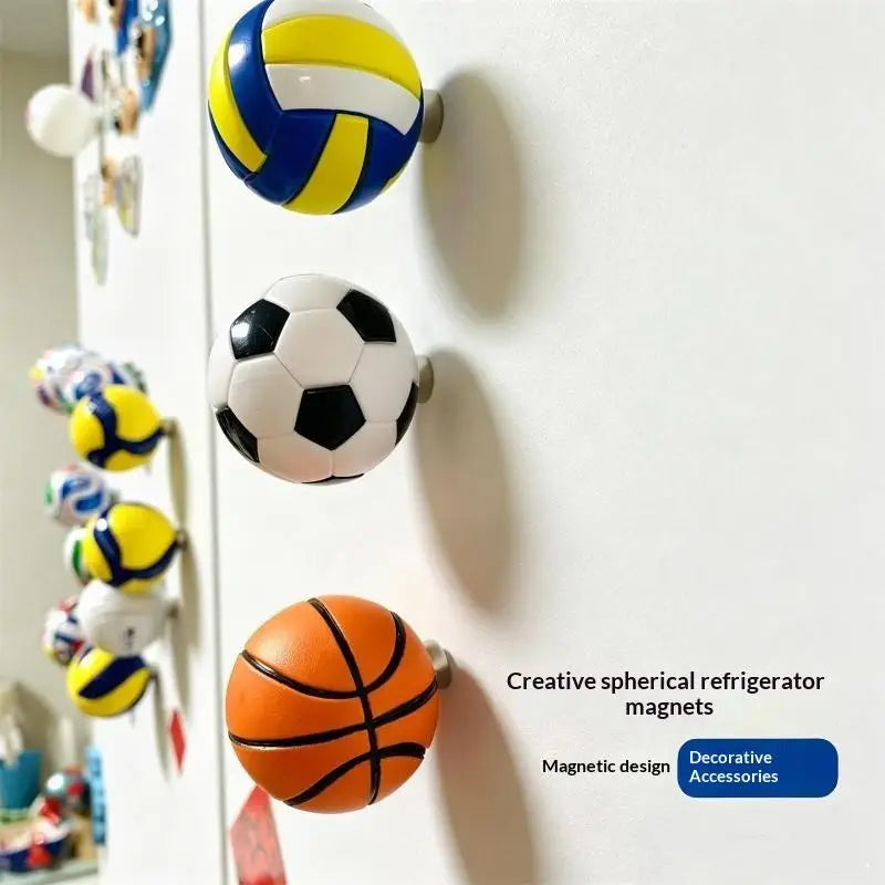 3D Soccer Ball Fridge Magnet – Football Fan Gift & Decor Decorative Fridge Magnet SPOT
