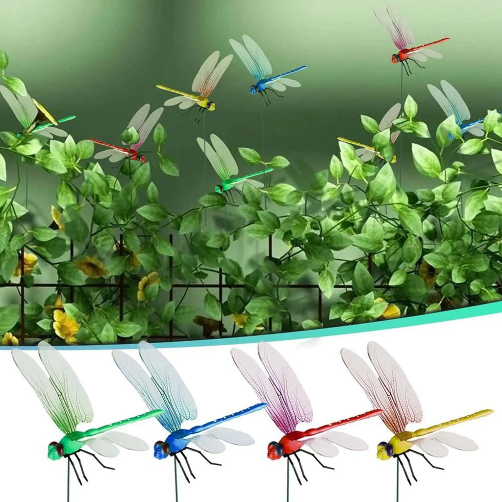 12-Pack 3D Dragonfly Clips – Garden & Hat Decorations Garden Decorative Clips SPOT