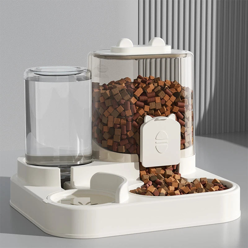 KEMORELA Automatic Cat Feeder & Water Fountain Spill-Proof Automatic Pet Feeder SPOT