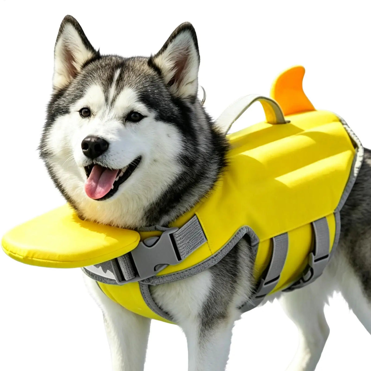 Shark Shape Dog Life Vest – High Buoyancy Swim Safety Jacket Dog Life Vest SPOT