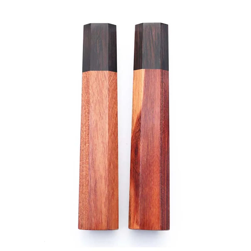 Octagonal Red Sandalwood Kitchen Knife Handle 135mm Wood Knife Handle SPOT
