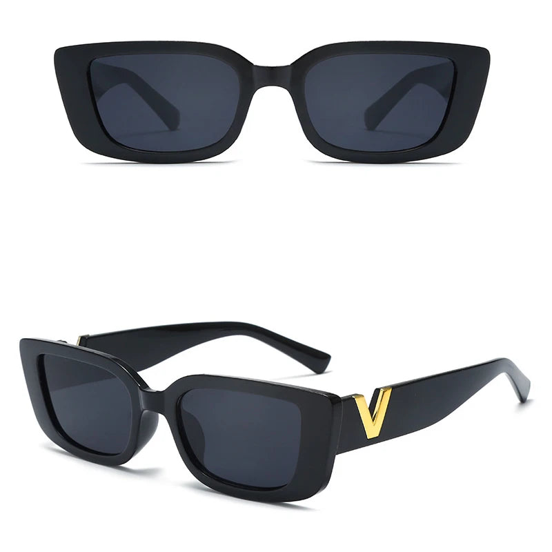 Women's Cat Eye Rectangle Sunglasses UV400 – Luxury V Style Fashion Sunglasses SPOT