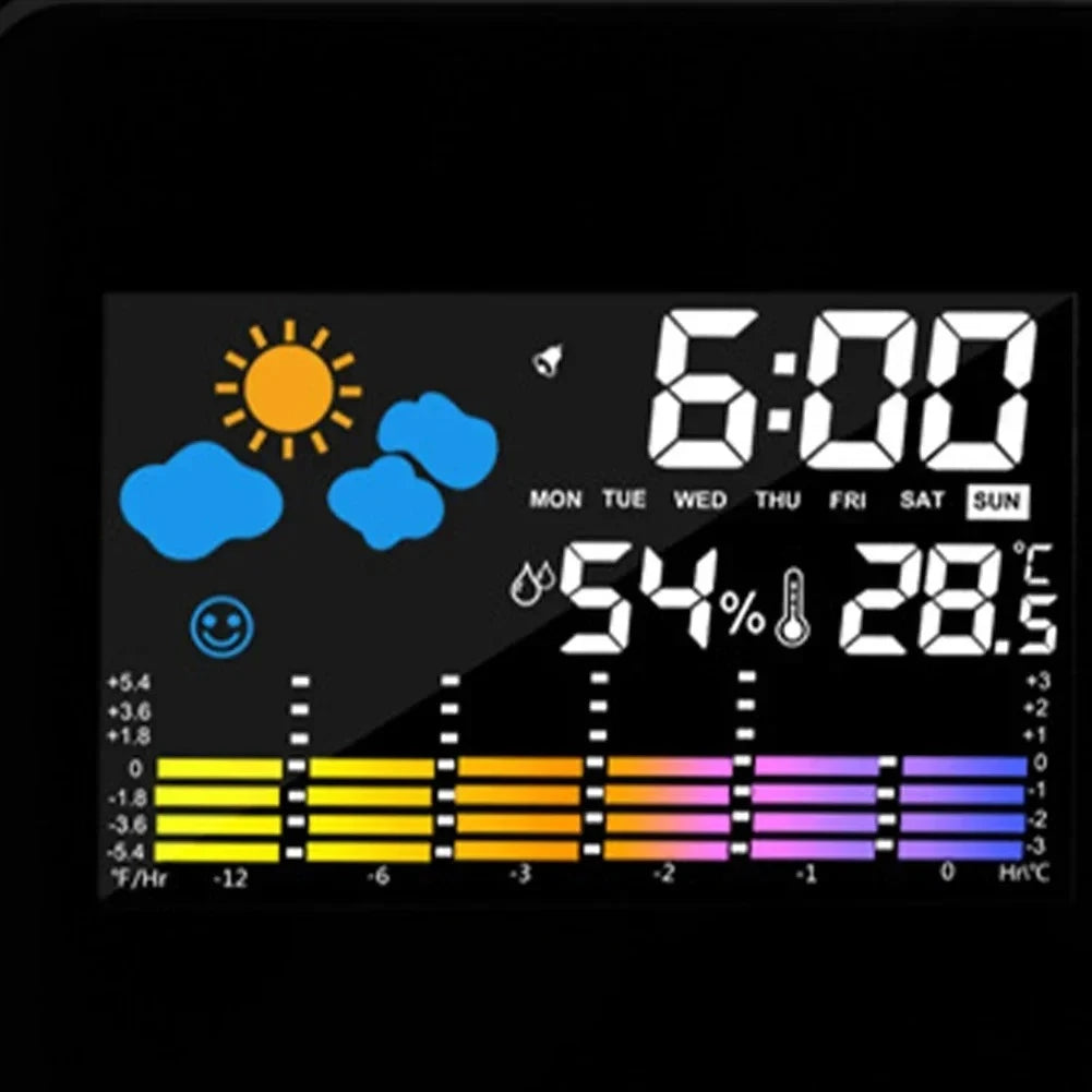 NOCCLILI LED Rotating Projection Digital Alarm Clock Color Projection Alarm Clock SPOT