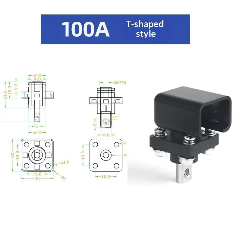 All-Copper Battery Terminal Post 100/120/200/300A – Crimp Connector Battery Terminal Connector SPOT A2