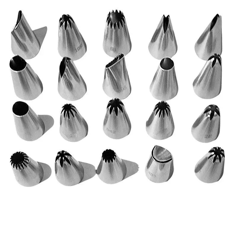 Stainless Steel Icing Piping Tips – Reusable Cake Nozzles Cake Decorating Nozzle SPOT