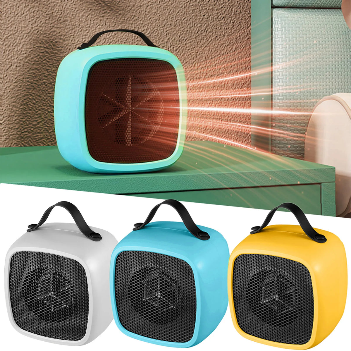 500W Portable Mini Space Heater – Desktop Personal Warmer Portable Space Heater SPOT