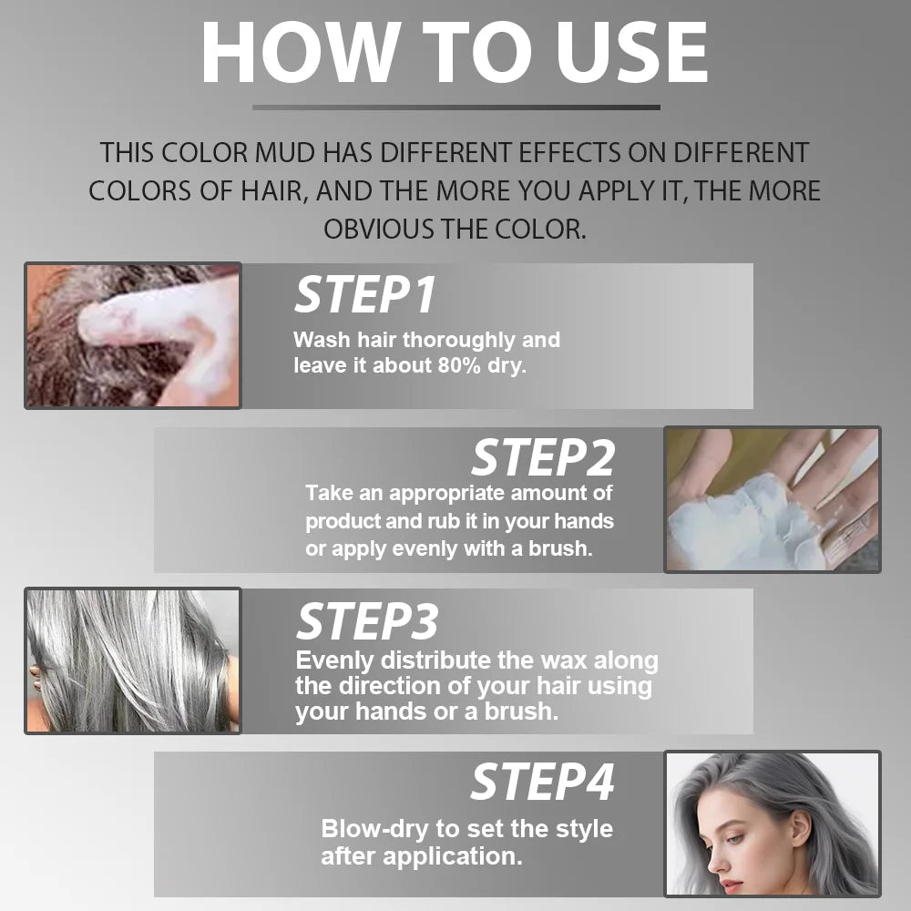 Adglamful Temporary Hair Color Wax – Washable, Non-Greasy Temporary Hair Wax SPOT