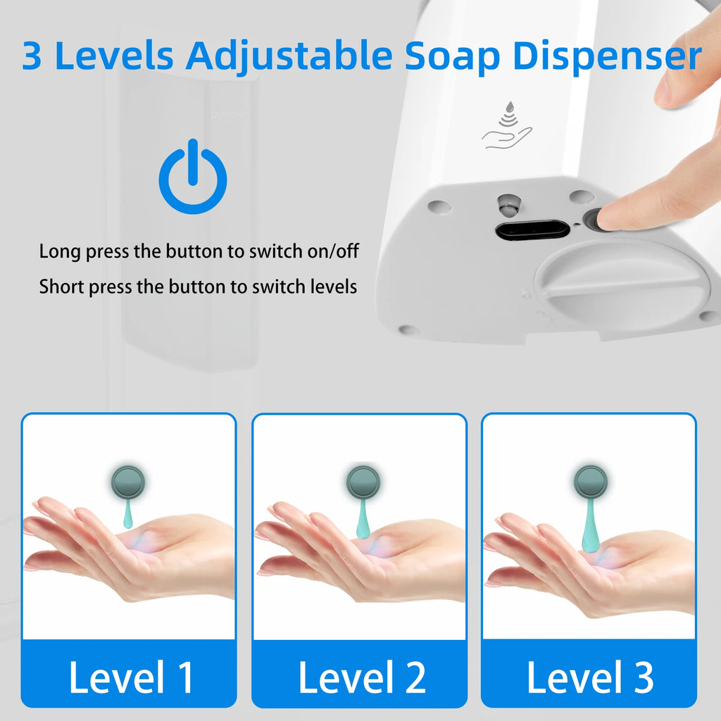 700ml Touchless Wall Mount Automatic Soap Dispenser | Smart Sensor Automatic Soap Dispenser SPOT