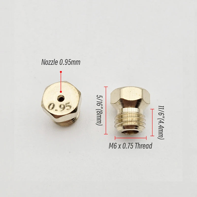 2-Pack Brass LPG Conversion Jets – Gas Stove Burner Nozzles Gas Burner Nozzle SPOT