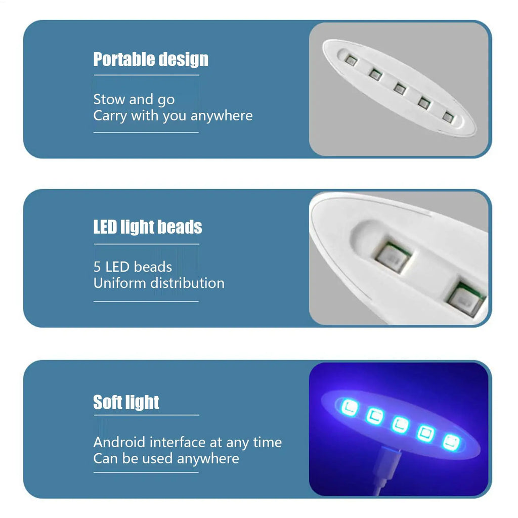 Mini LED UV Curing Lamp 365nm Type-C – Resin & Gel UV Nail Curing Lamp SPOT