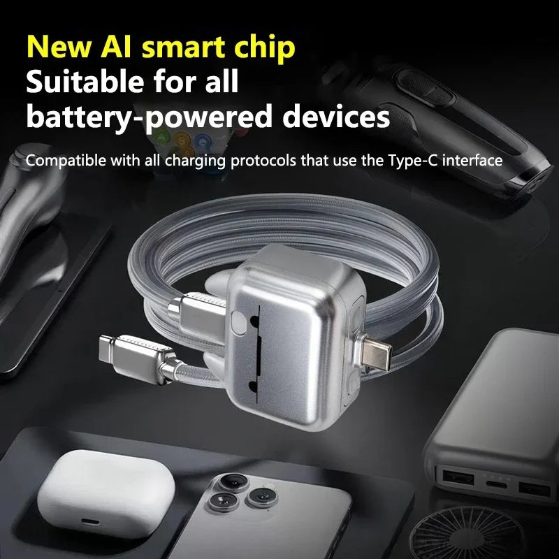 140W USB-C Fast Charger – AI Smart Auto Power-Off Protection USB-C Fast Charger SPOT