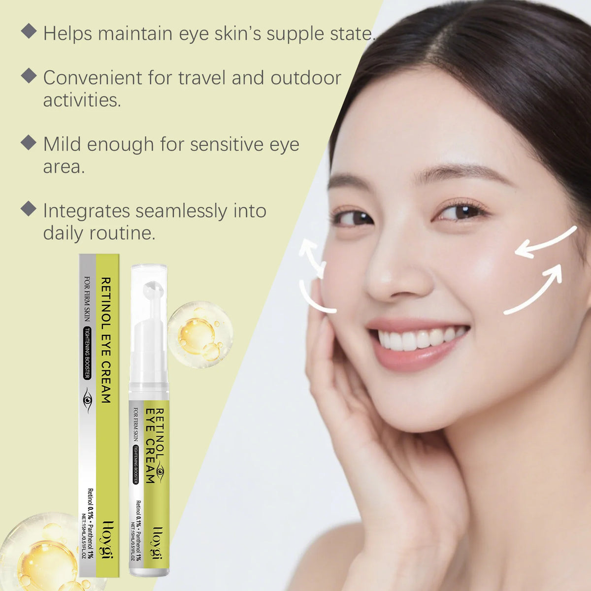 Hoygi Retinol Eye Cream & Serum Set – Firming Anti-Aging Eye Cream Set SPOT